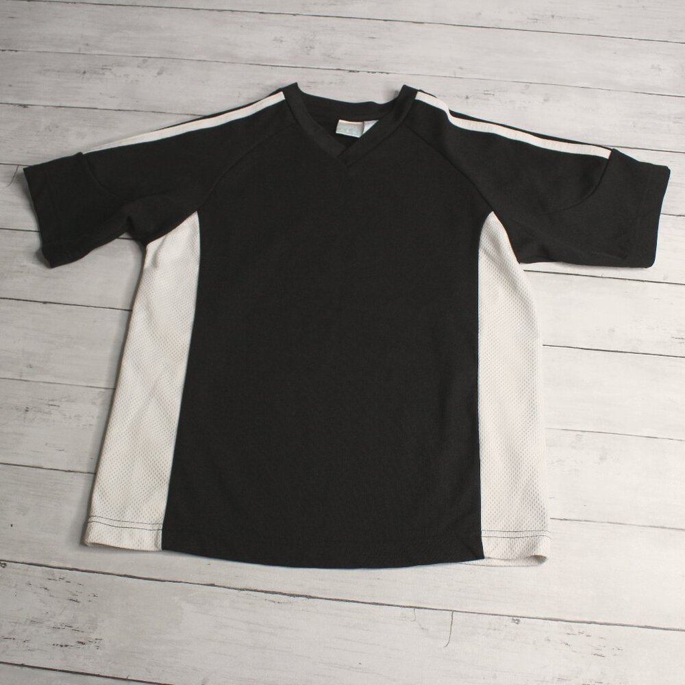 Prospirit Vintate Boy's Athletic Soccer Shirt Size M 8 Black Short Sleeve
